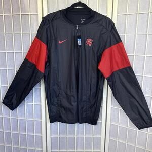 Nike Baseball Windbreaker Athleisure Gym Sports Quarter Zip Coaches Pullover New